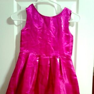 Fuschia girl's party dress